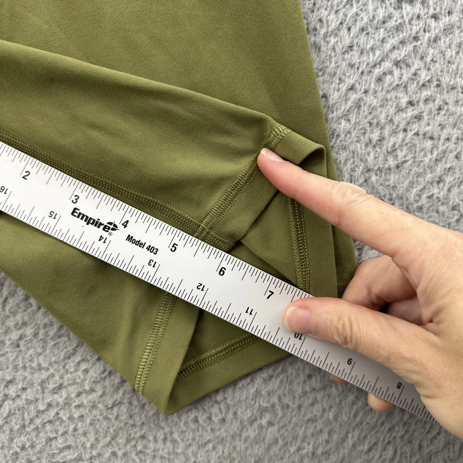 Lululemon Align High Rise Shorts 6" Bronze Green Athletic Biker Gym Women's 4 - Image 8