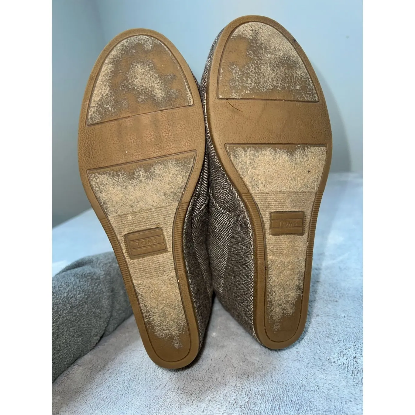 TOMS Cloth Fall Herringbone Wedge Bootie Women’s 8 - Image 6
