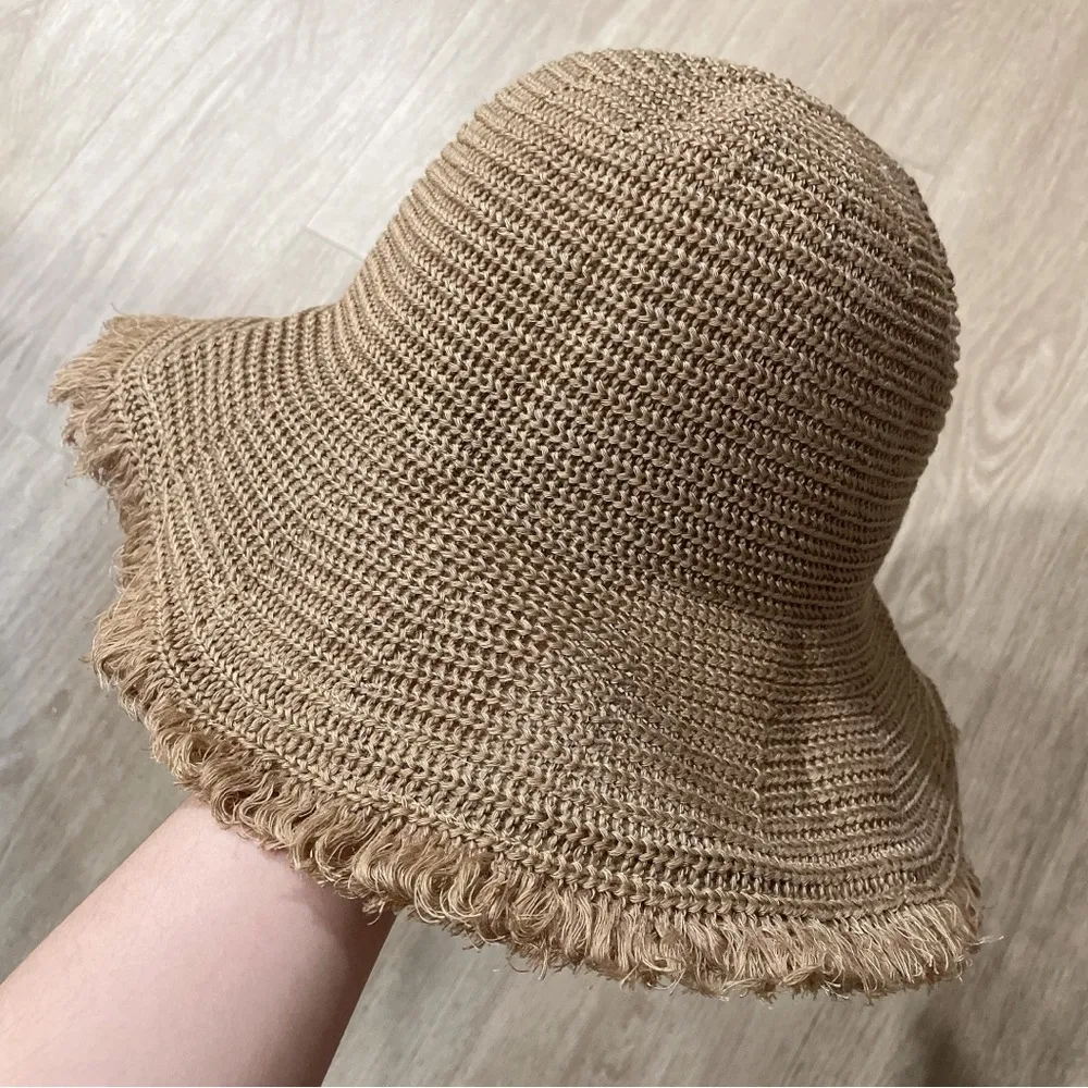 Beach summer straw bucket hat - Image 2