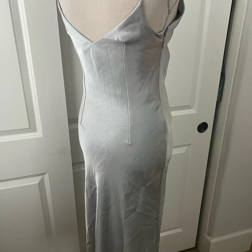 CAMILLA AND MARC Elegant Gray Women's Dress Size 2 - Image 5