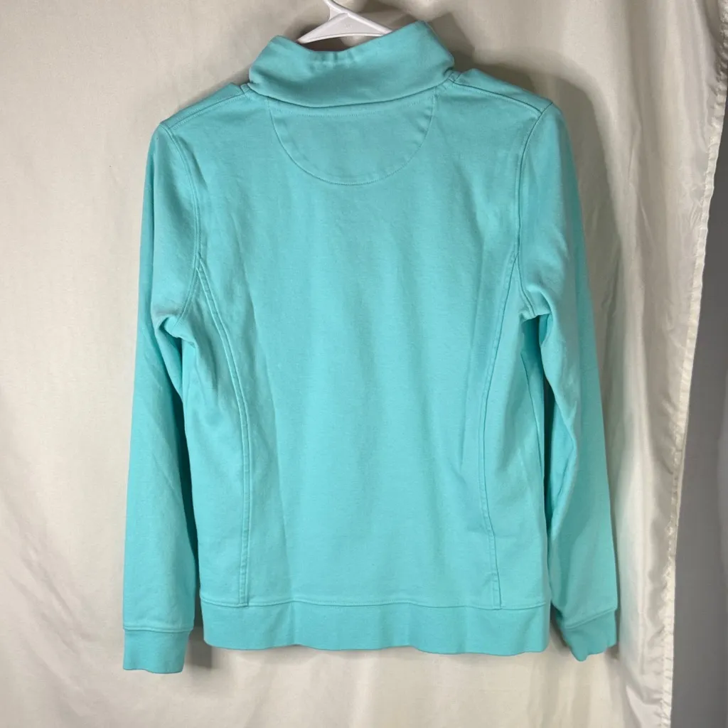 Vineyard Vines  Aqua Pullover with Pink Lining - Image 4