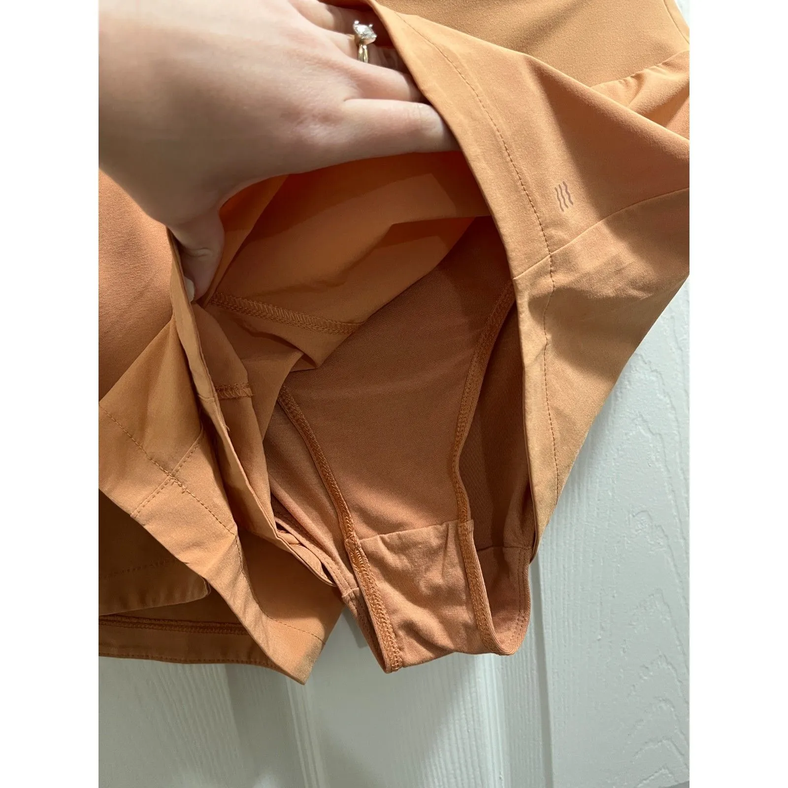 Free Fly Lined Active Breeze Short 3" Women's Size Small in Sand Dune Outdoors Orange - Image 10