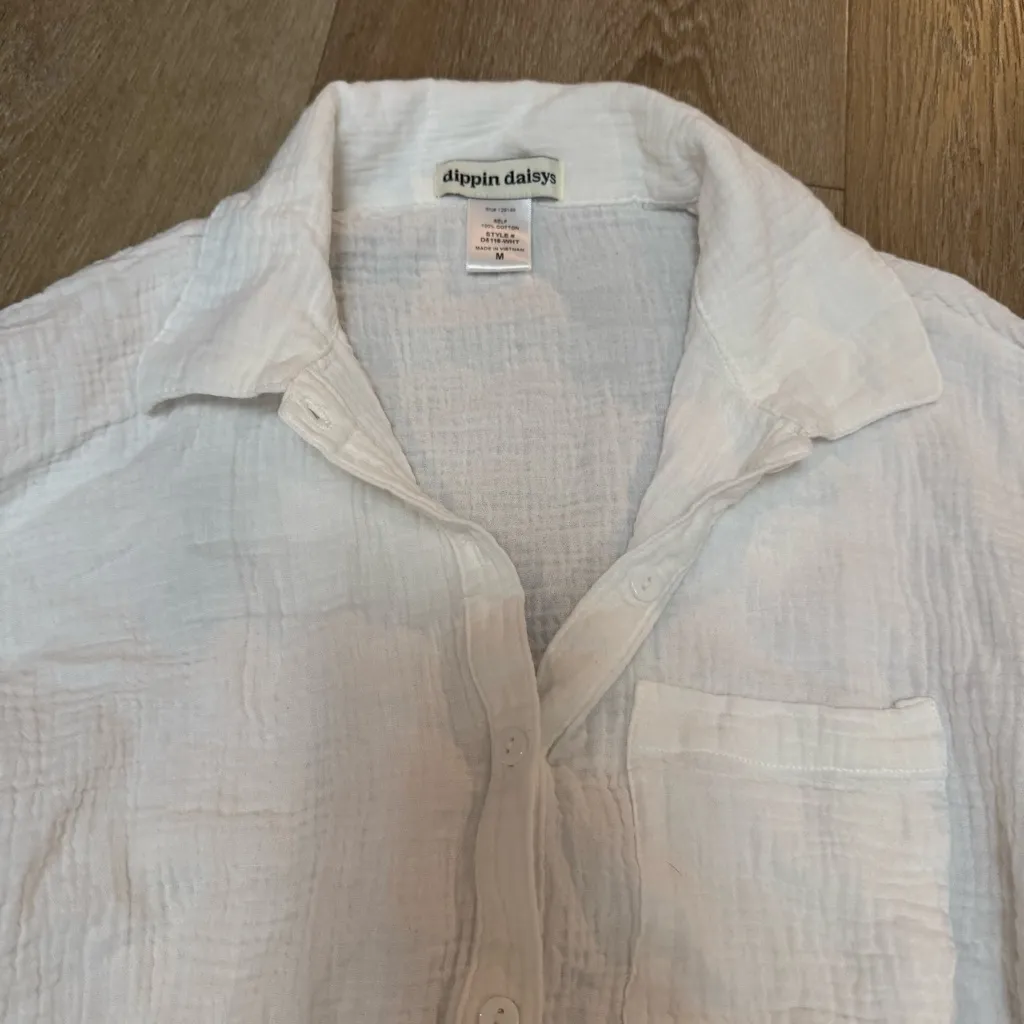 Dippin Daisys White Button-Up Shirt - Image 3