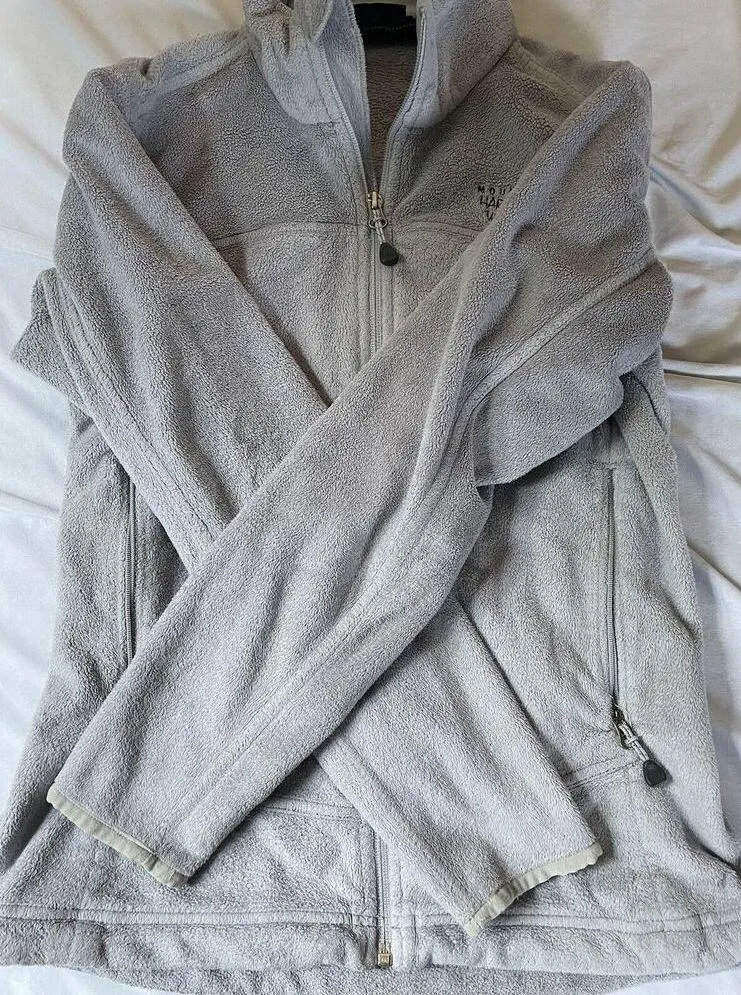 Mountain Hardwear Womens Jacket Size Small Gray Pyxis Fleece Full Zip Mock Neck - Image 6