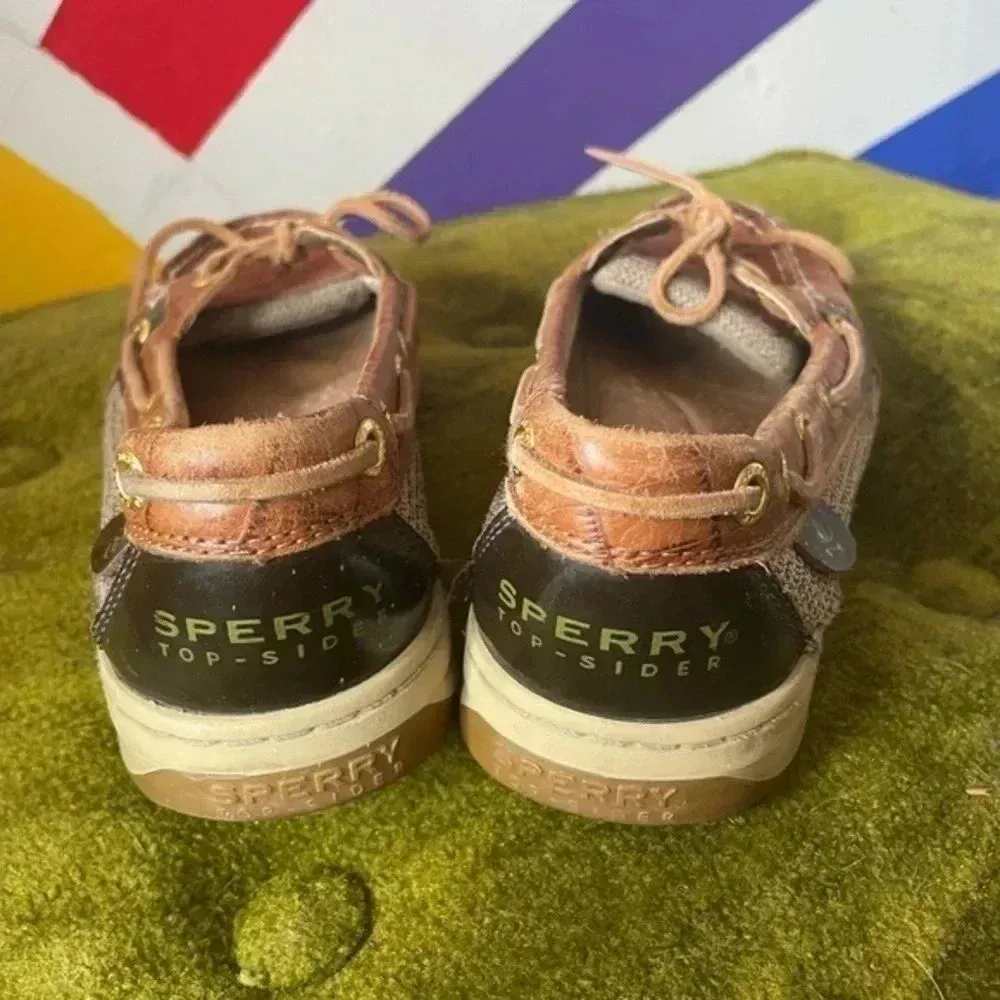 Leather Sperry Top Sider Boat Shoes Loafers Size 7‎ GUC! - Image 7