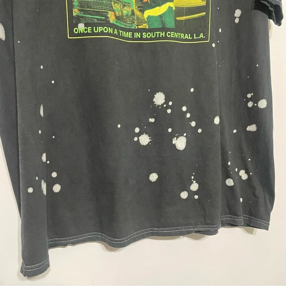 Boyz N the Hood Graphic Tee 2X Black with Bleach Splatter - Image 3