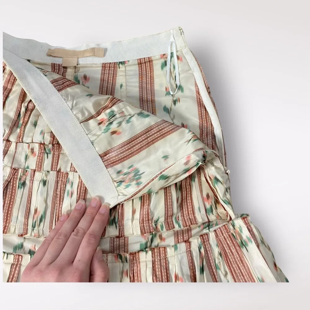 Brock Collection Ophelie Runway SS19 Silk Blend Midi Skirt Size 2 Italian Luxury - Image 7