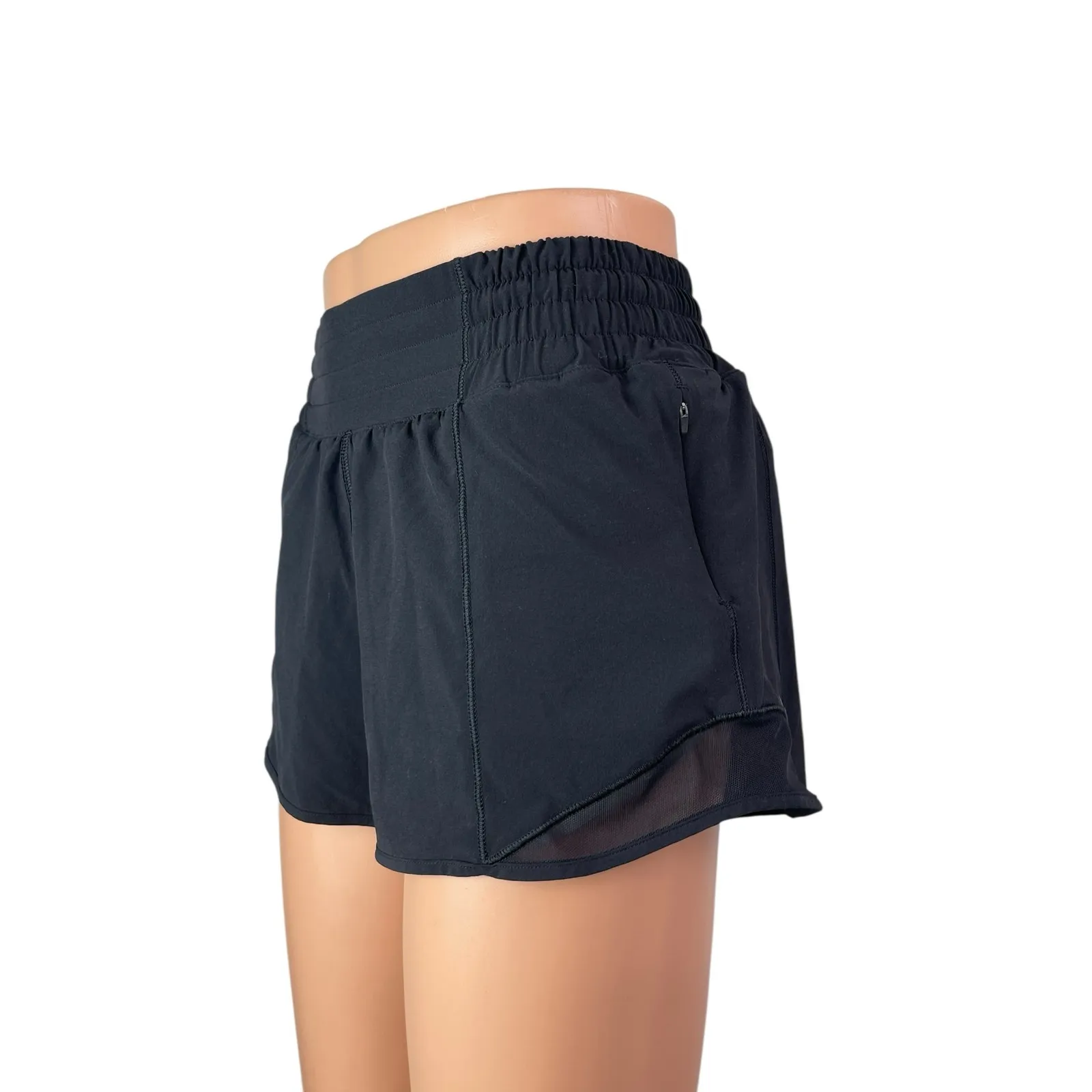 Lululemon Athletica Tracker High Rise Yoga Athletic Activewear Running Shorts 6 - Image 3