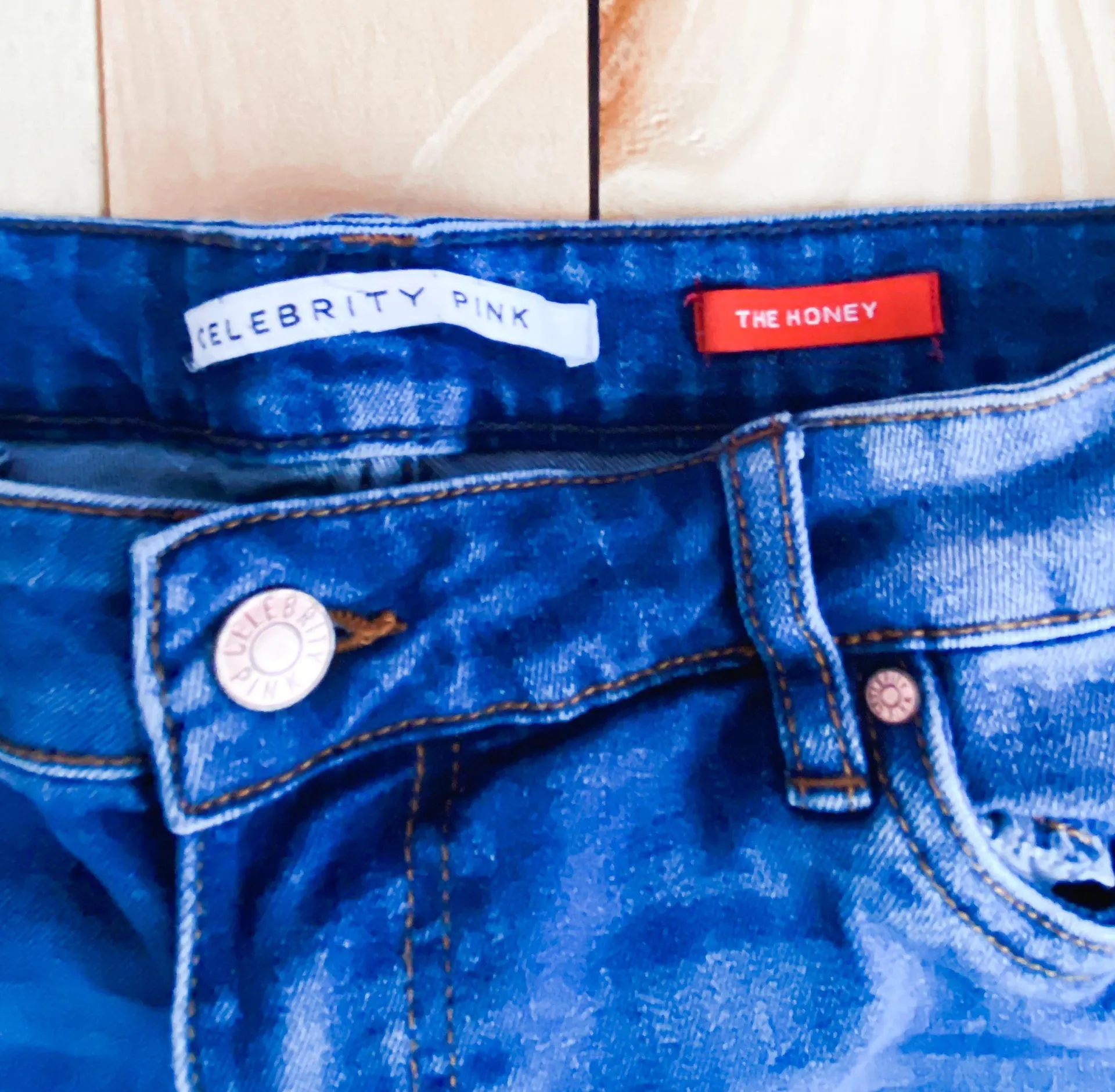 // Dark Blue Jean Shorts - Image 3