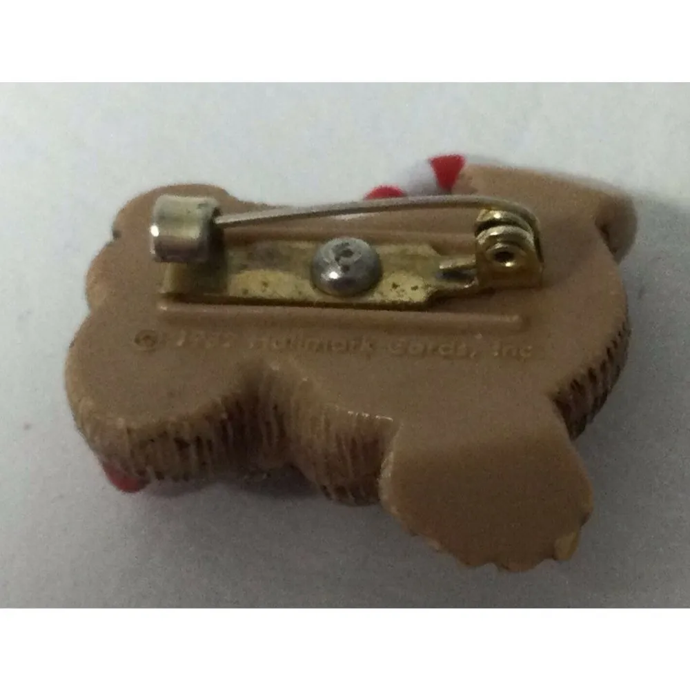 Vtg 1987 Hallmark Koala Bear W/ Candy Cane Christmas Holiday Lapel Pin Brooch - Image 3