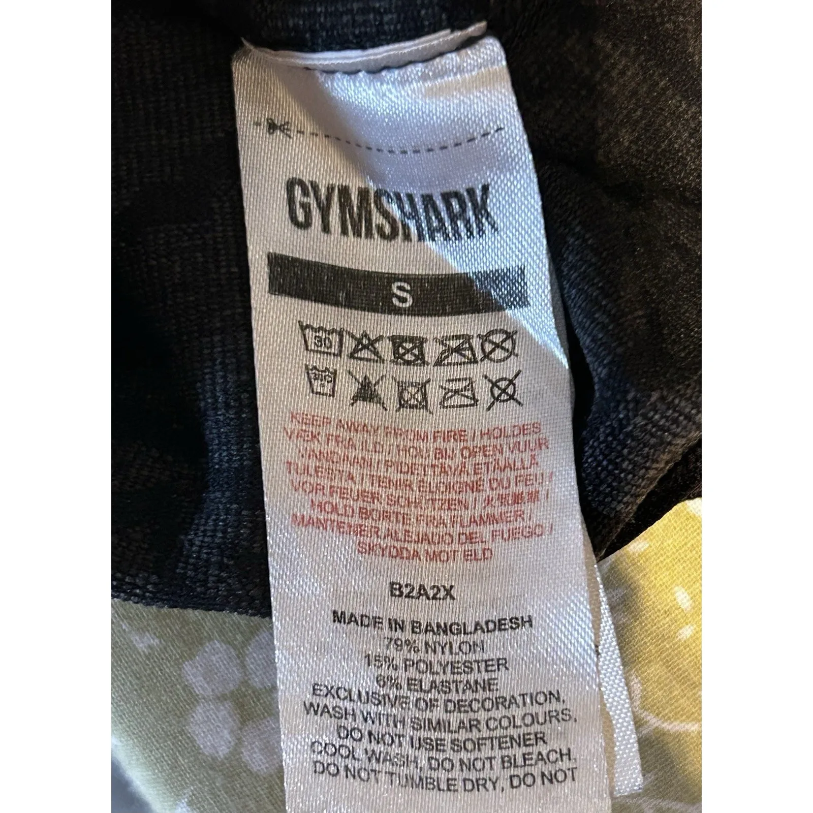 Gymshark Adapt Animal Seamless Cycling Shorts Womens Small Black High Waist - Image 5