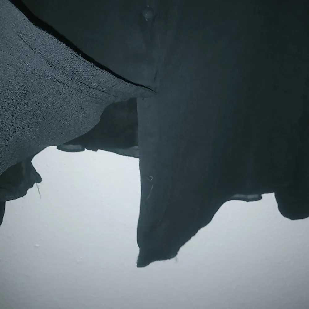 Avenue 18/20 Long Sleeved Layered Crepe Collared Button Down Front Top Funeral Black Size undefined - Image 7