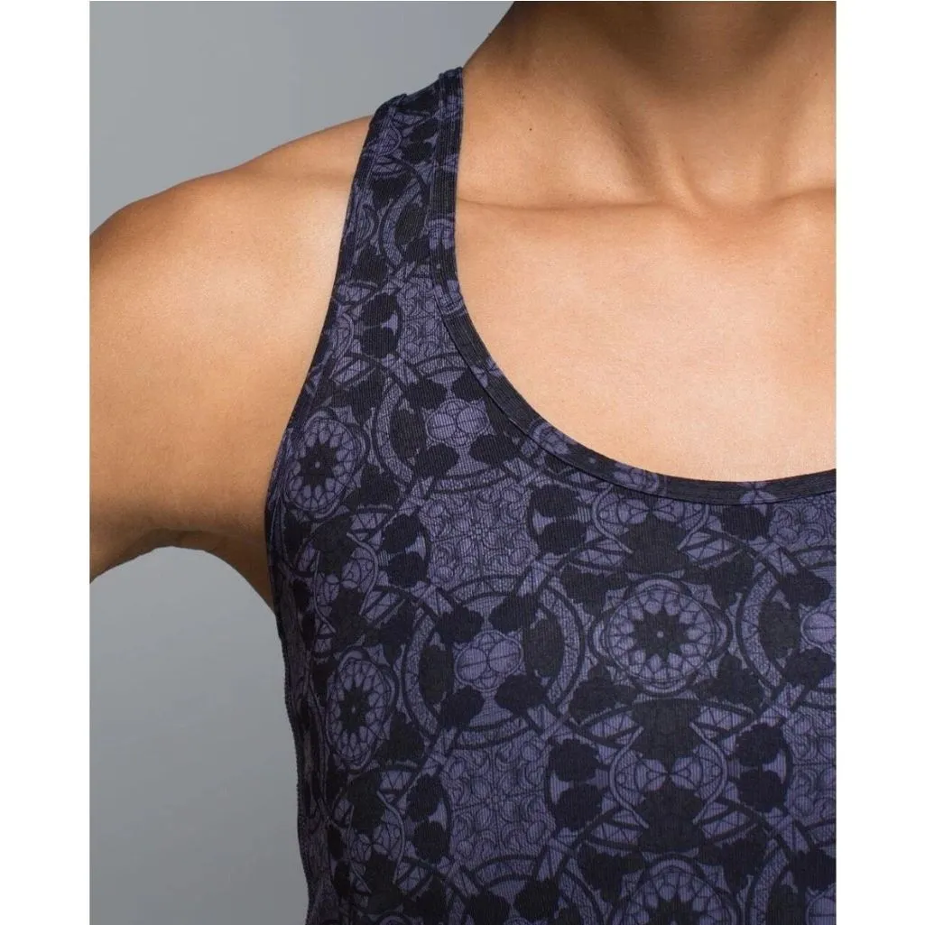 LULULEMON Cool Racerback Sz 4 Mini Prisma Nightfall Black Grape - Image 12