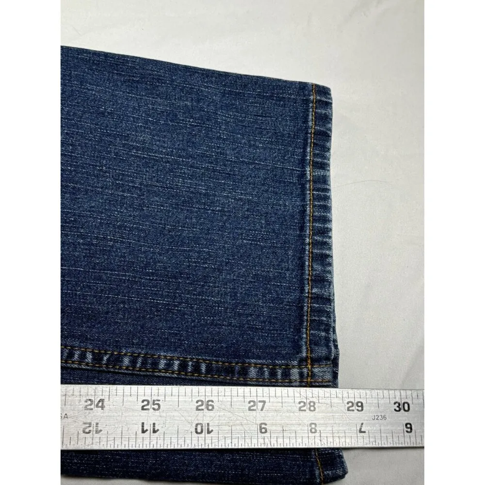 L.L. Bean Classic Fit Straight Leg Jeans Womens 16 Reg Blue Denim - Image 7