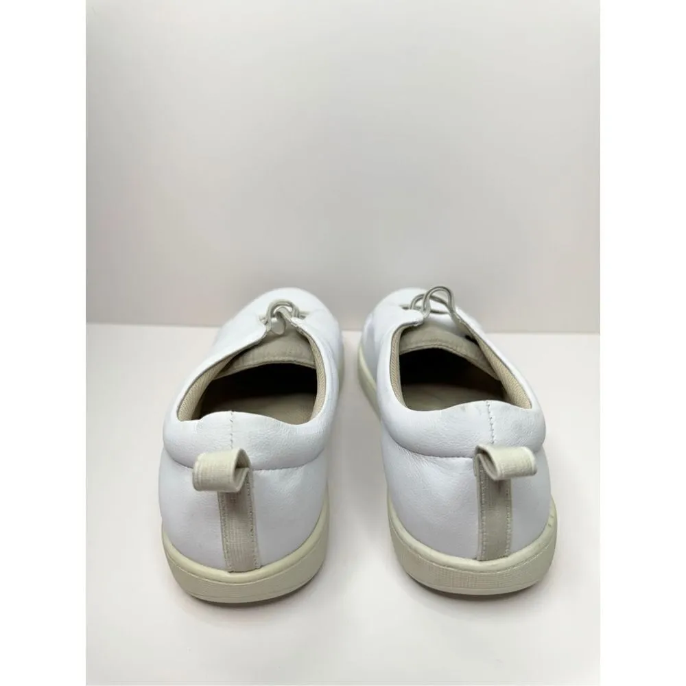 Trotters Avrille Sneaker Womens Size 7W Wide White Leather Slip On Shoes - Image 5