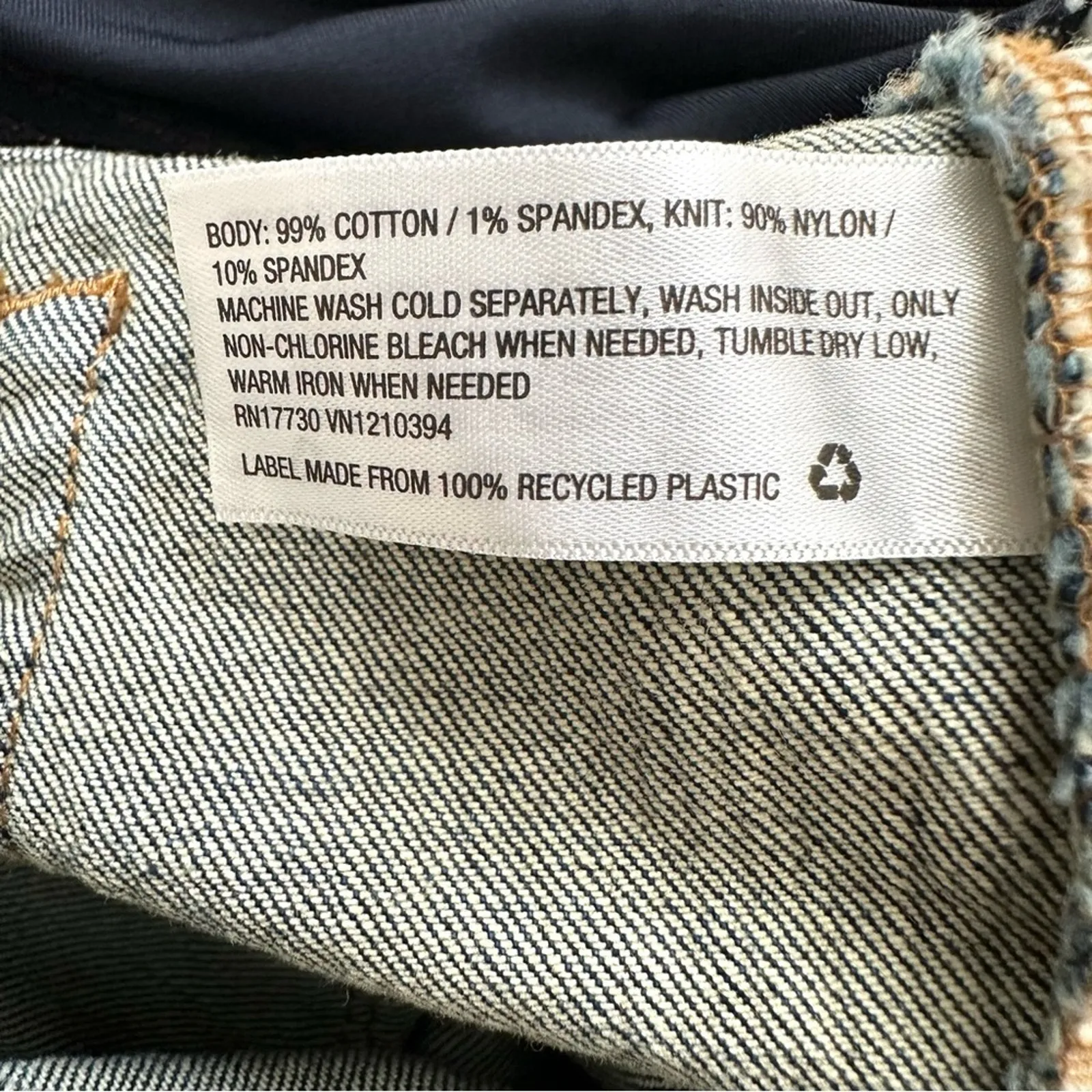 Isabel Maternity Shorts Crossover Panel Stretch Denim Jean Midi Short Size 2 NEW Blue - Image 10