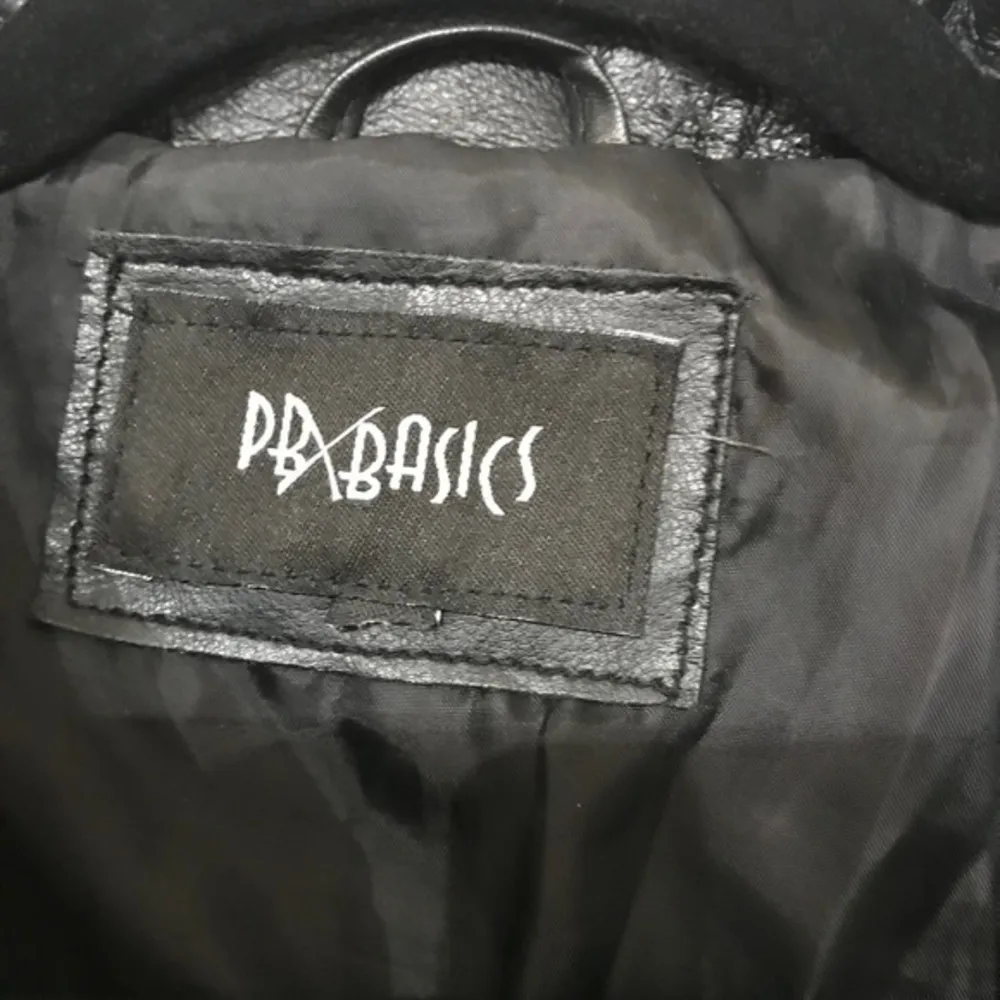 VINTAGE PB Basics Leather patchwork Moto jacket Size M - Image 4