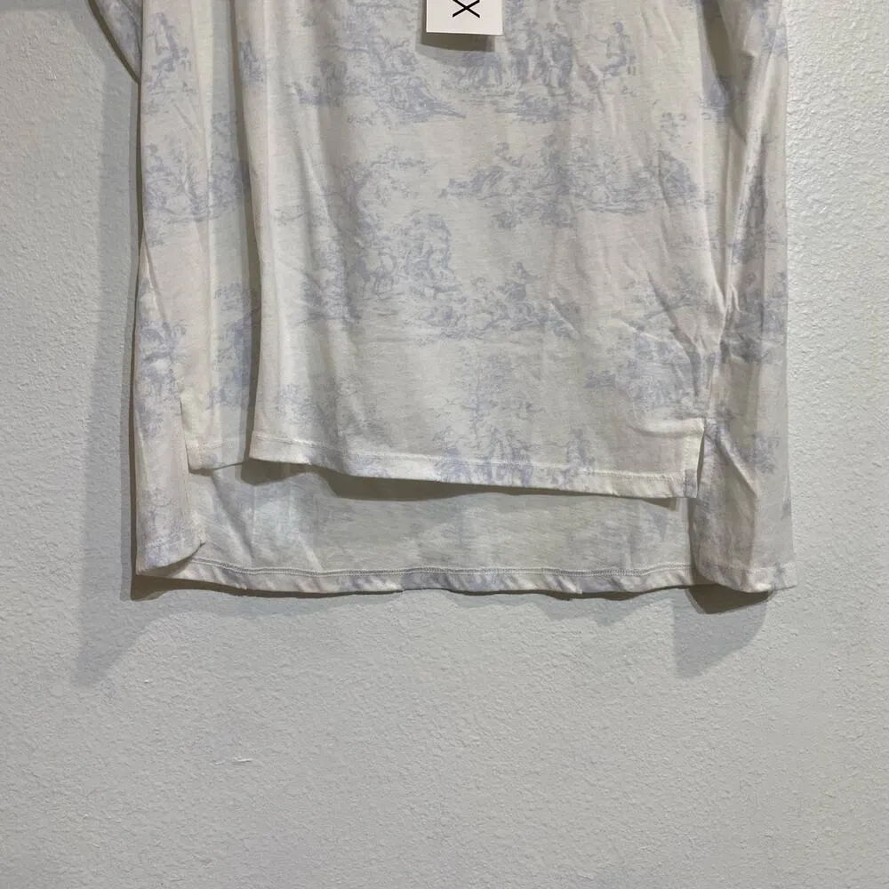 Wildfox White Tagged Toile Heritage Shirt Sleeve Tee Sz S NWT - Image 4