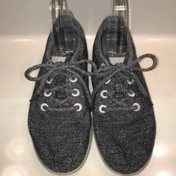 Allbirds Women’s The Wool Runner Merino Wool Dark Heather Gray Lace-Up Sneakers - Image 2