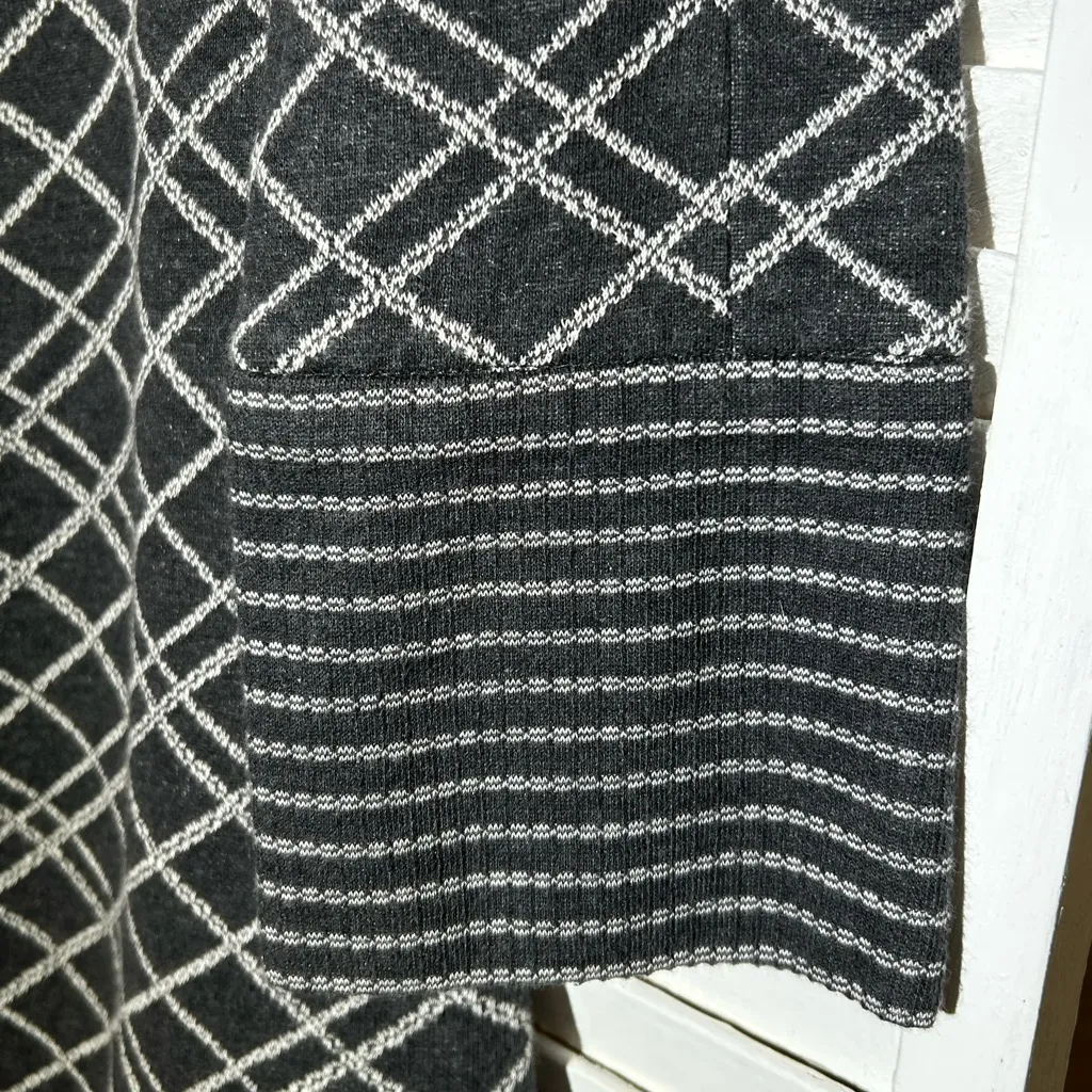 Les Copains Blue Euro 40 Womens 8 winter sweater sheath dress long sleeve - Image 3