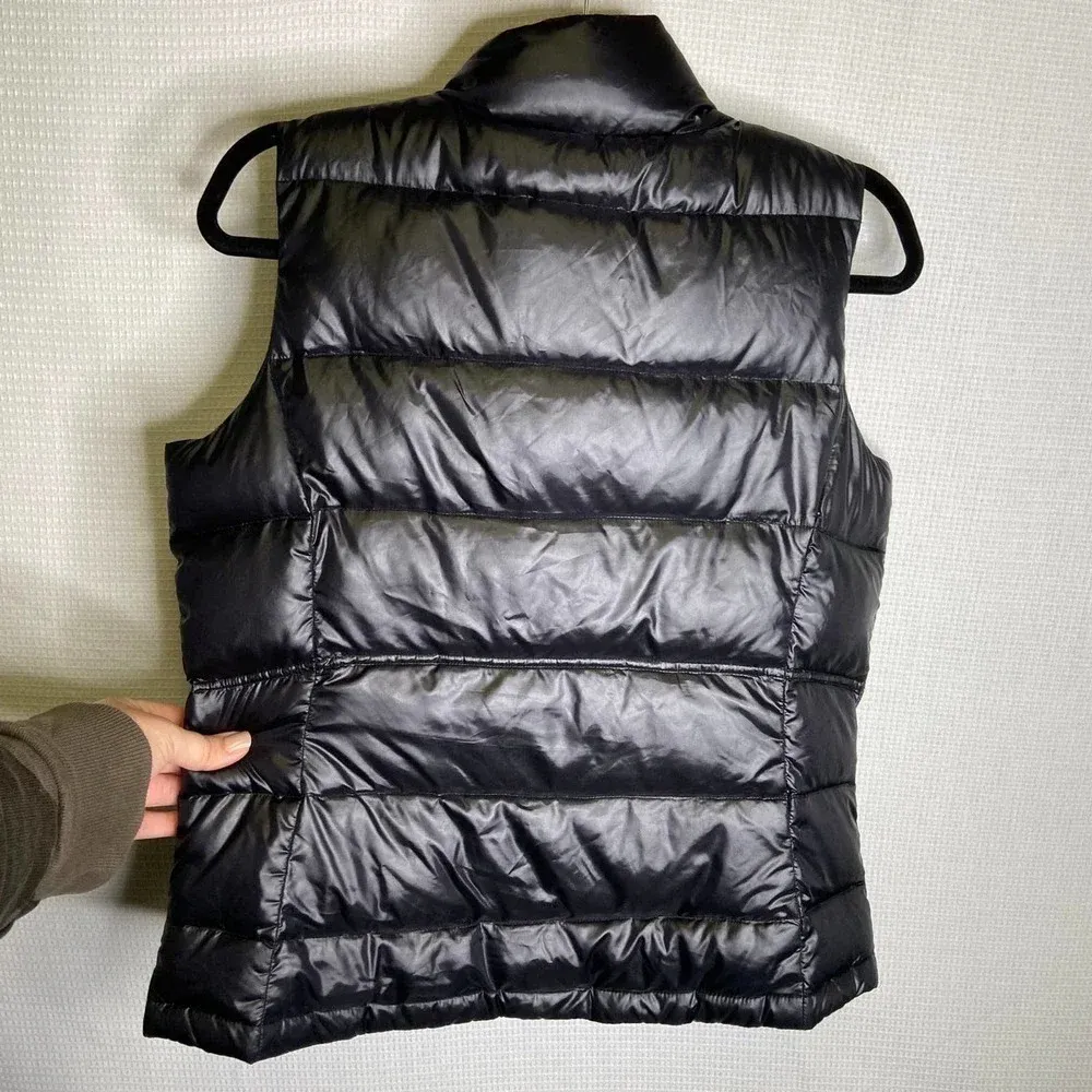 Eddie‎ Bauer | Black Puffer Down Vest Medium - Image 3