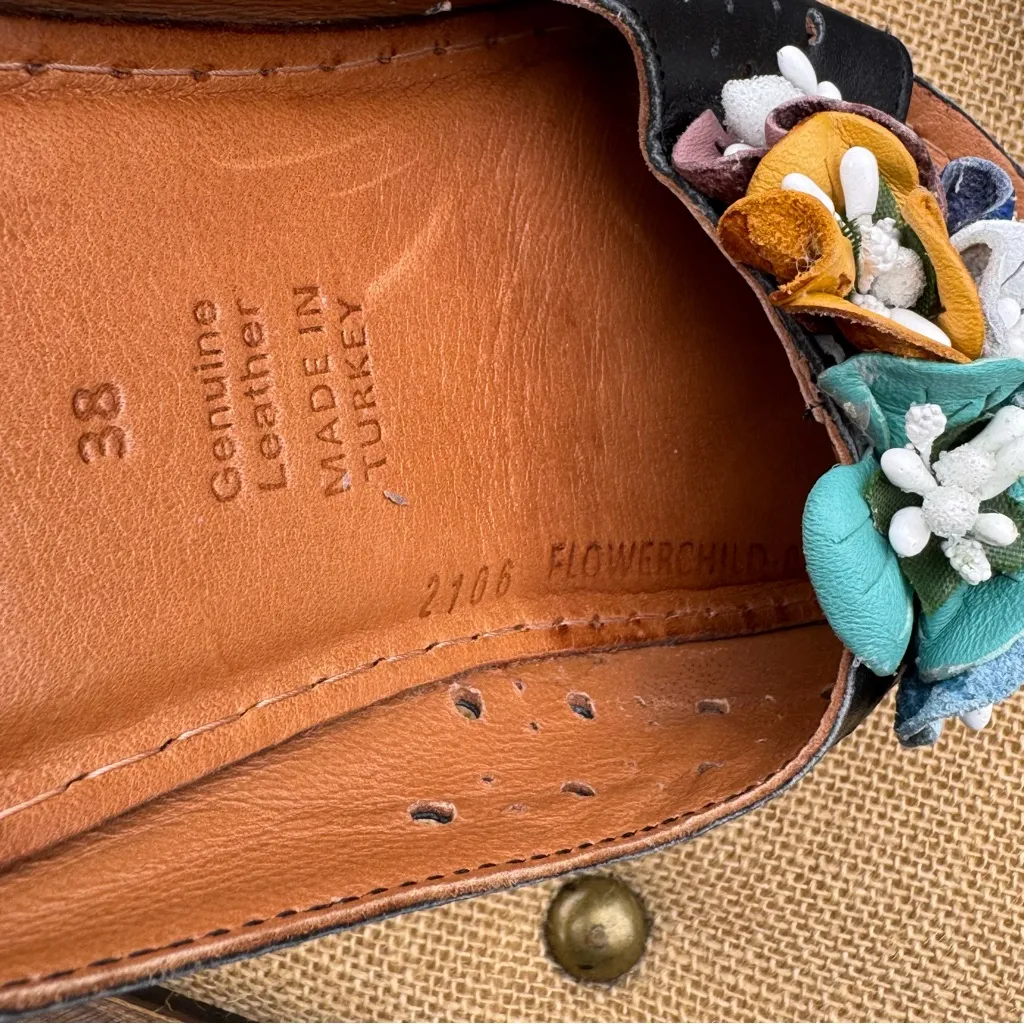 Spring Step Flowerchild leather slide sandal Size 38 (7.5-8) - Image 9