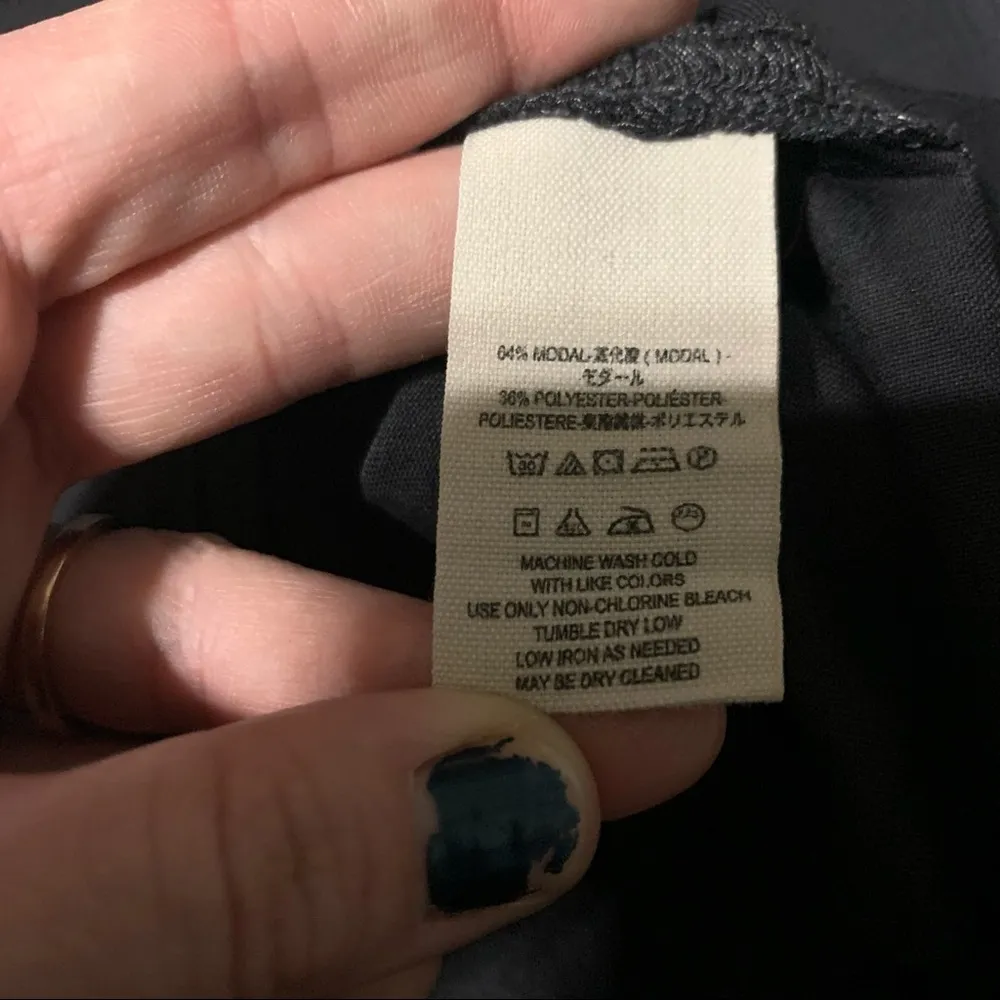 Free People Grey Oversized Long Sleeve Shirt; Small - Image 6