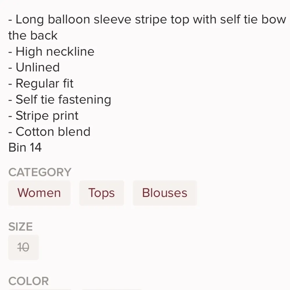 Topshop Blouson Sleeve Stripe Top - Image 8