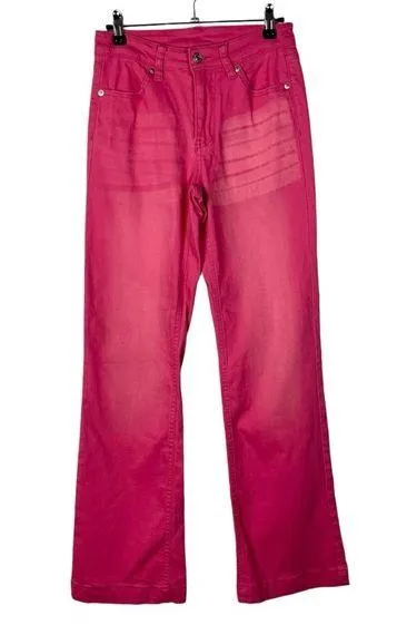 Boutique Hot Pink Bootcut Y2K Relaxed Fit Jeans XS/0 - Image 1