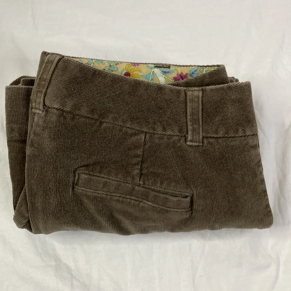 IZOD Corduroy Pants Women's Sz 10 Petite Brown Dress Casual Trousers Vintage GUC - Image 5