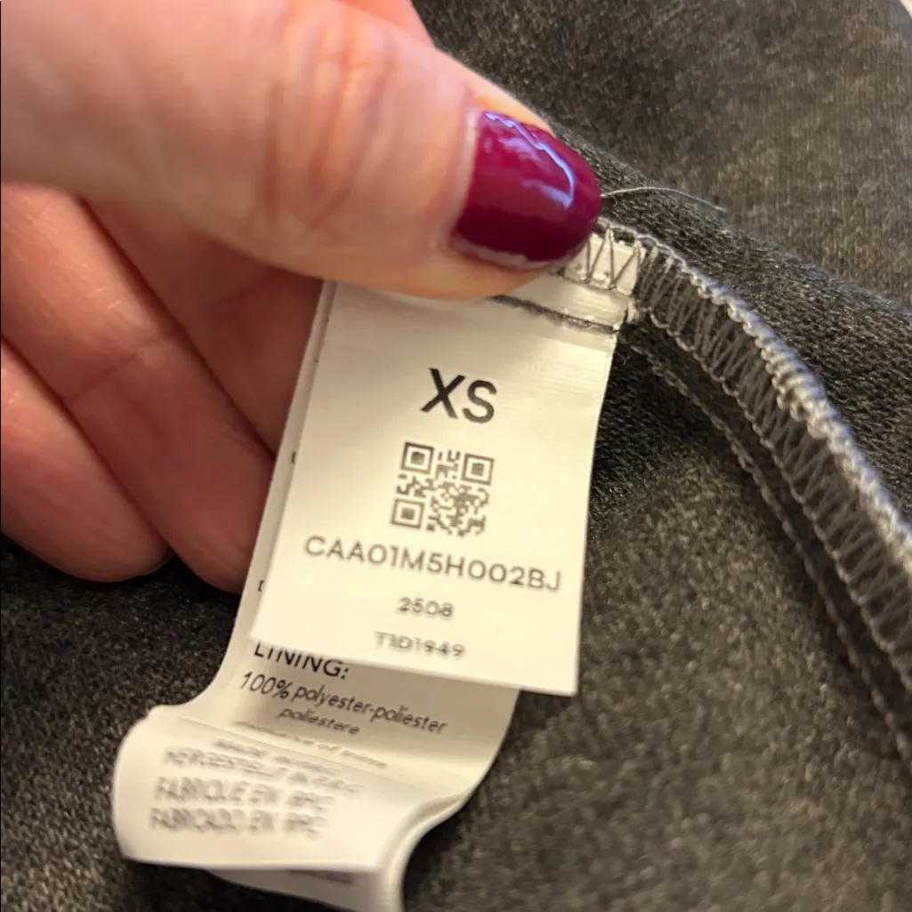 Cupshe  Gray Jacket with Faux Leather Trim - Image 2