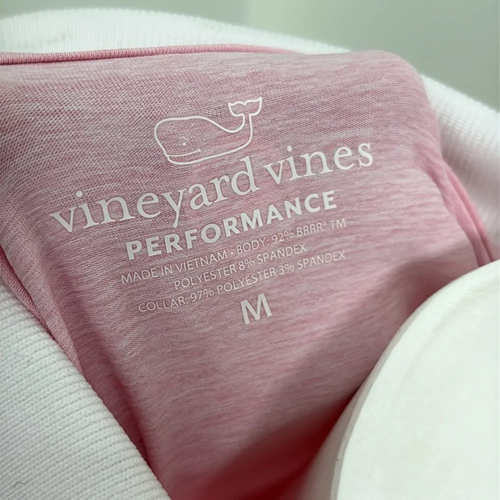 Vineyard Vines Palmero Sleeveless Keyhole Golf Polo Pink Cloud Heather Medium - Image 13