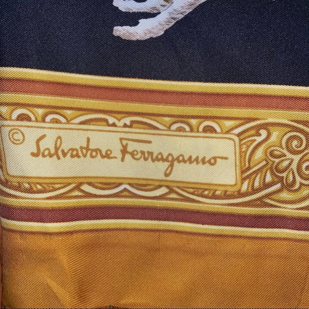 NEW Cynthia Rose Silk Salvatore Ferragamo Scarf Dress size Small - Image 11