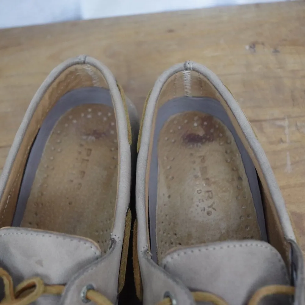 Ladies' Sperry Top Sider Brown Leather Boat Shoes Size 7.5M - Image 9