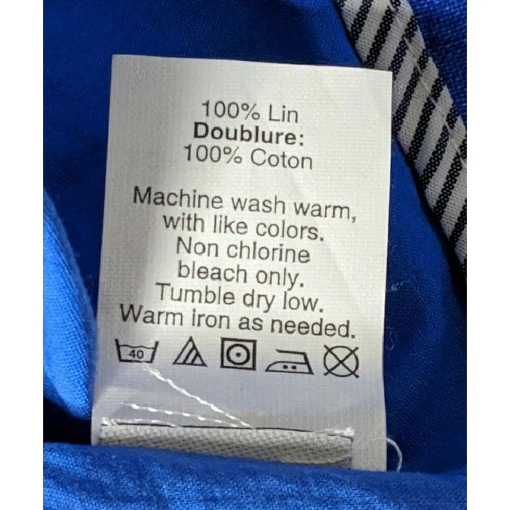 J Crew Boardwalk Linen Skirt Polka Dotted 2 - Image 7