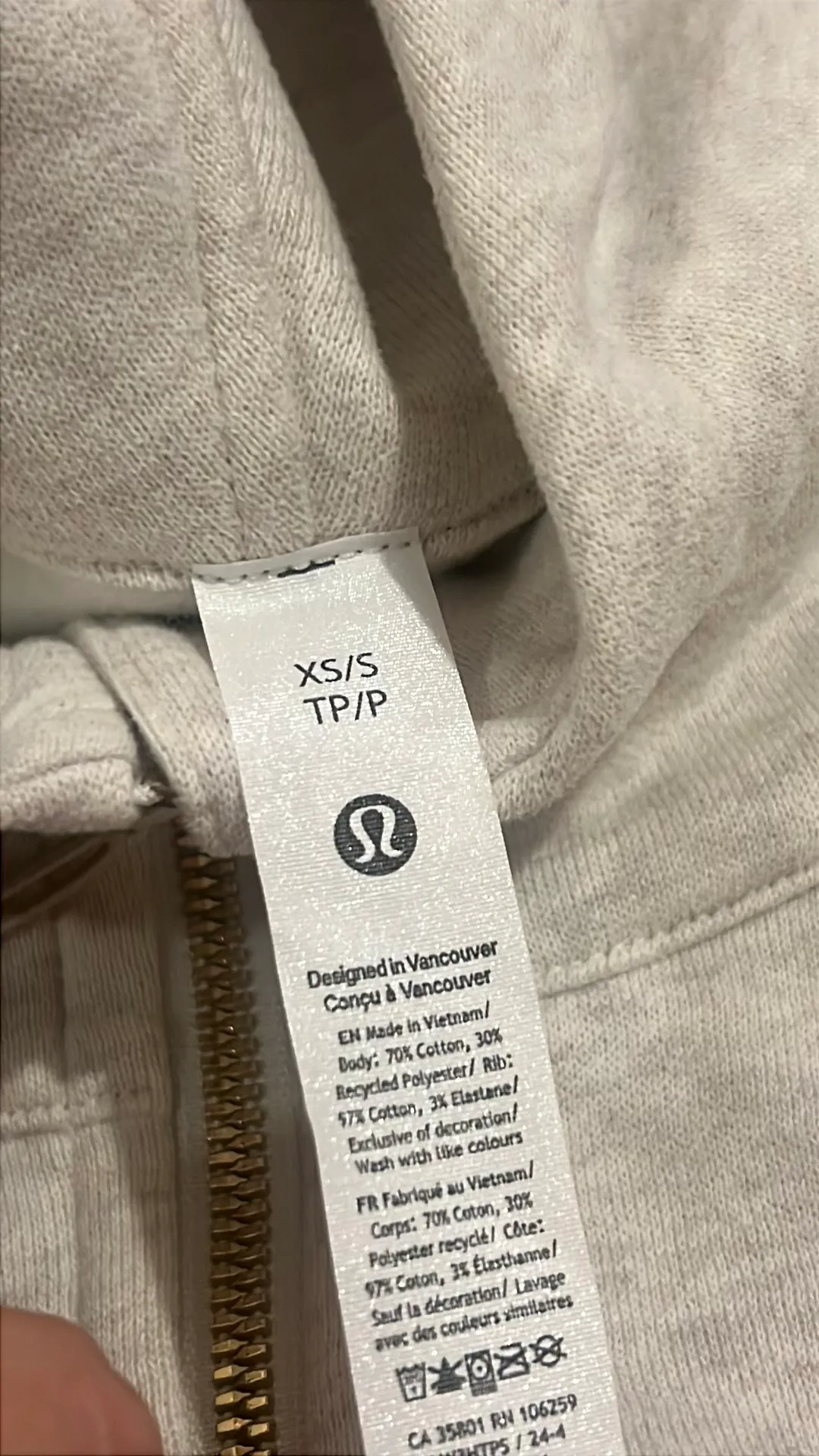 Scuba Oversized Half-Zip Hoodie XS S - Image 7