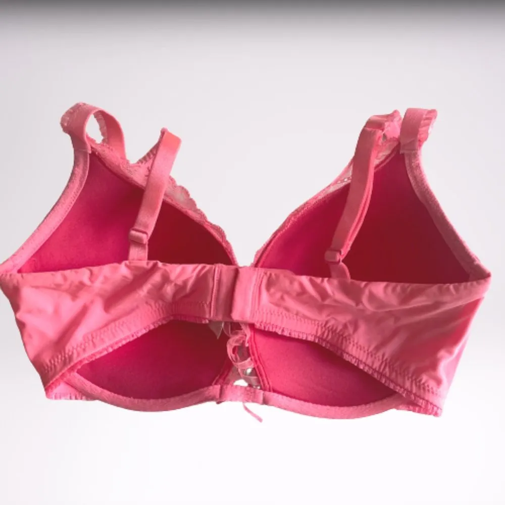 NWOT  Lace Push-up Bra Pink 32DD - Image 2