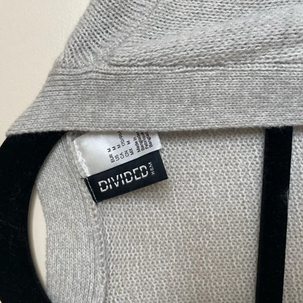 Light Gray Open Front Cardigan | Soft Everyday Sweater - Image 4