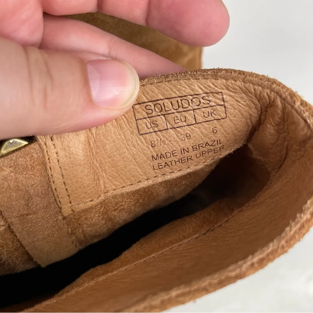 Soludos Fulton Tan Suede Ankle Bootie Size 8.5 - Image 8