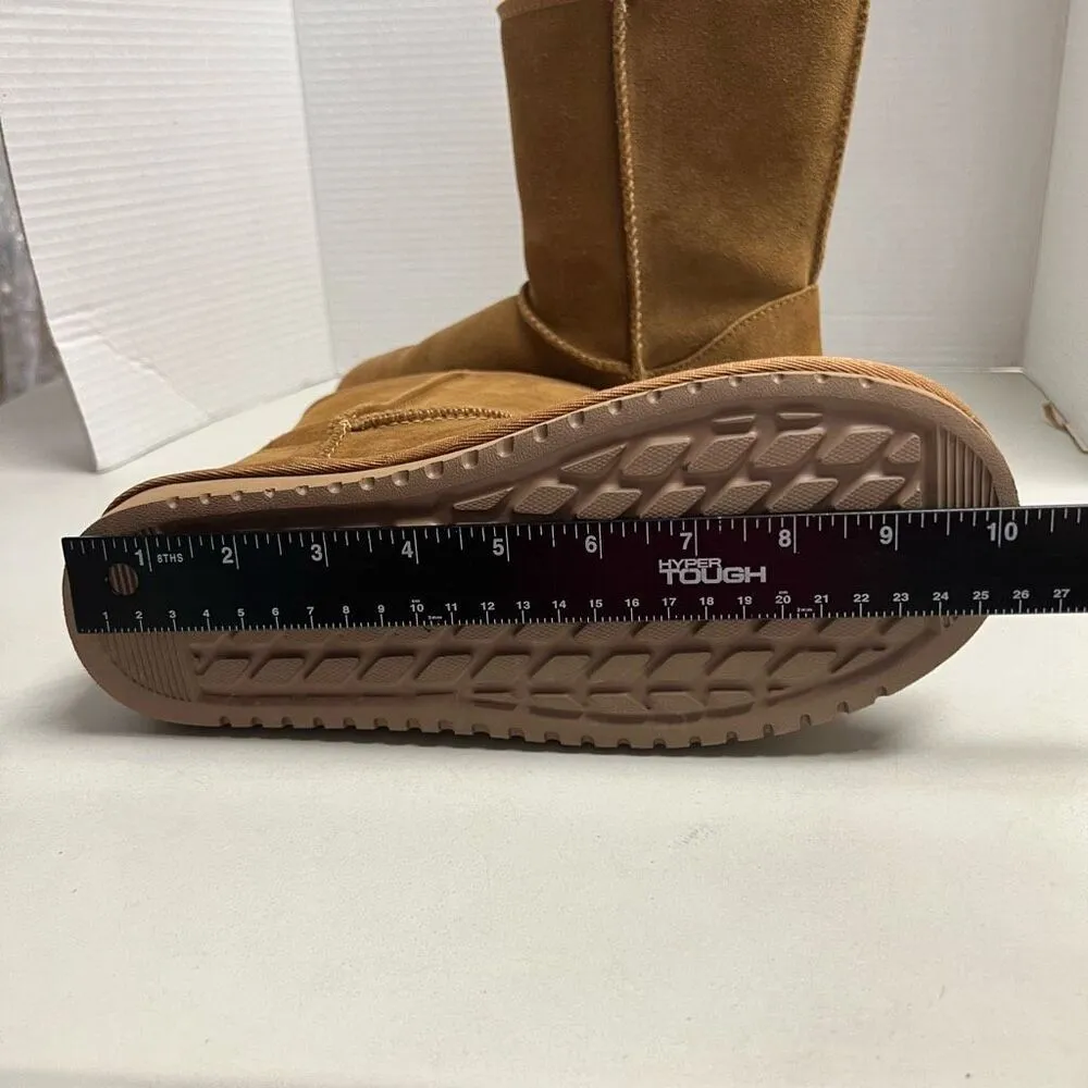 KOOLABURRA Women’s Suede Tan Bow Boots Faux Fur Lined Size 7 - Image 7