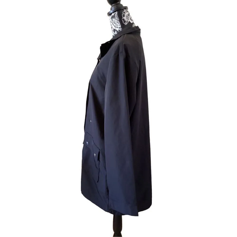 BBX Lephsnt Lightweight Rain Jacket Yoga Sporty Athletic Windbreaker Black Size XL - Image 4
