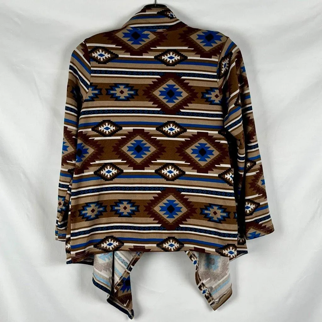 Ambiance Apparel Aztec Long Sleeve Open Front Cardigan Large - Image 2