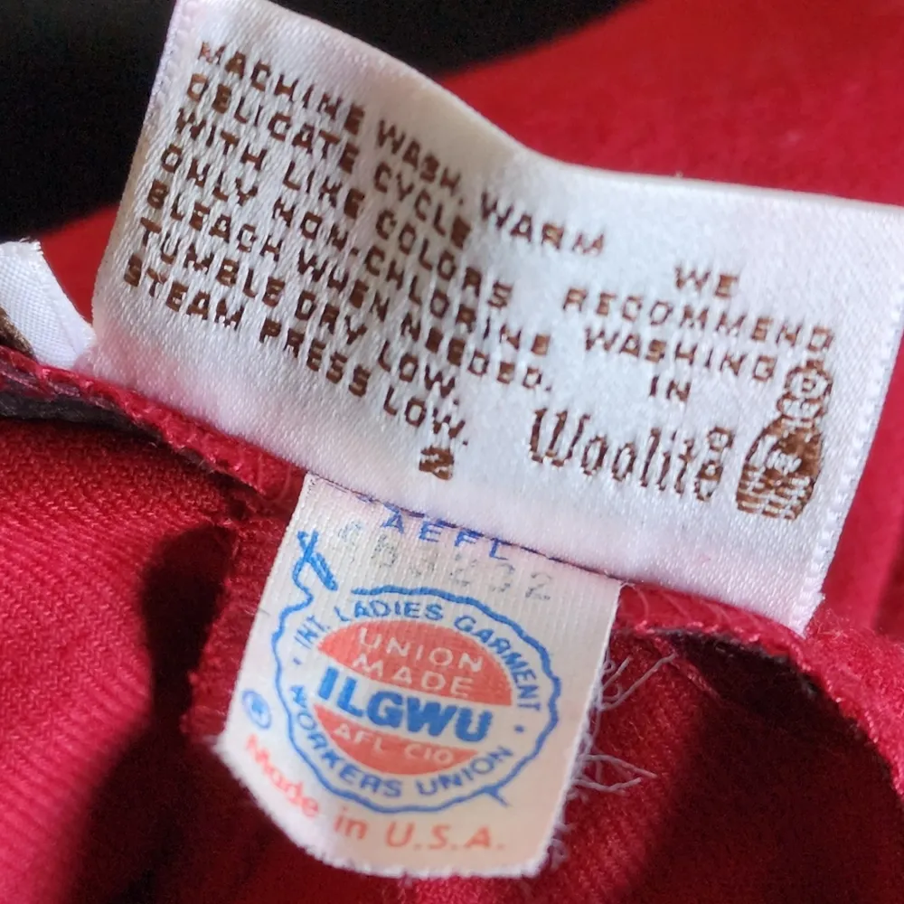 Vintage Red Dress Work Slacks Pants Size 12 - Image 10