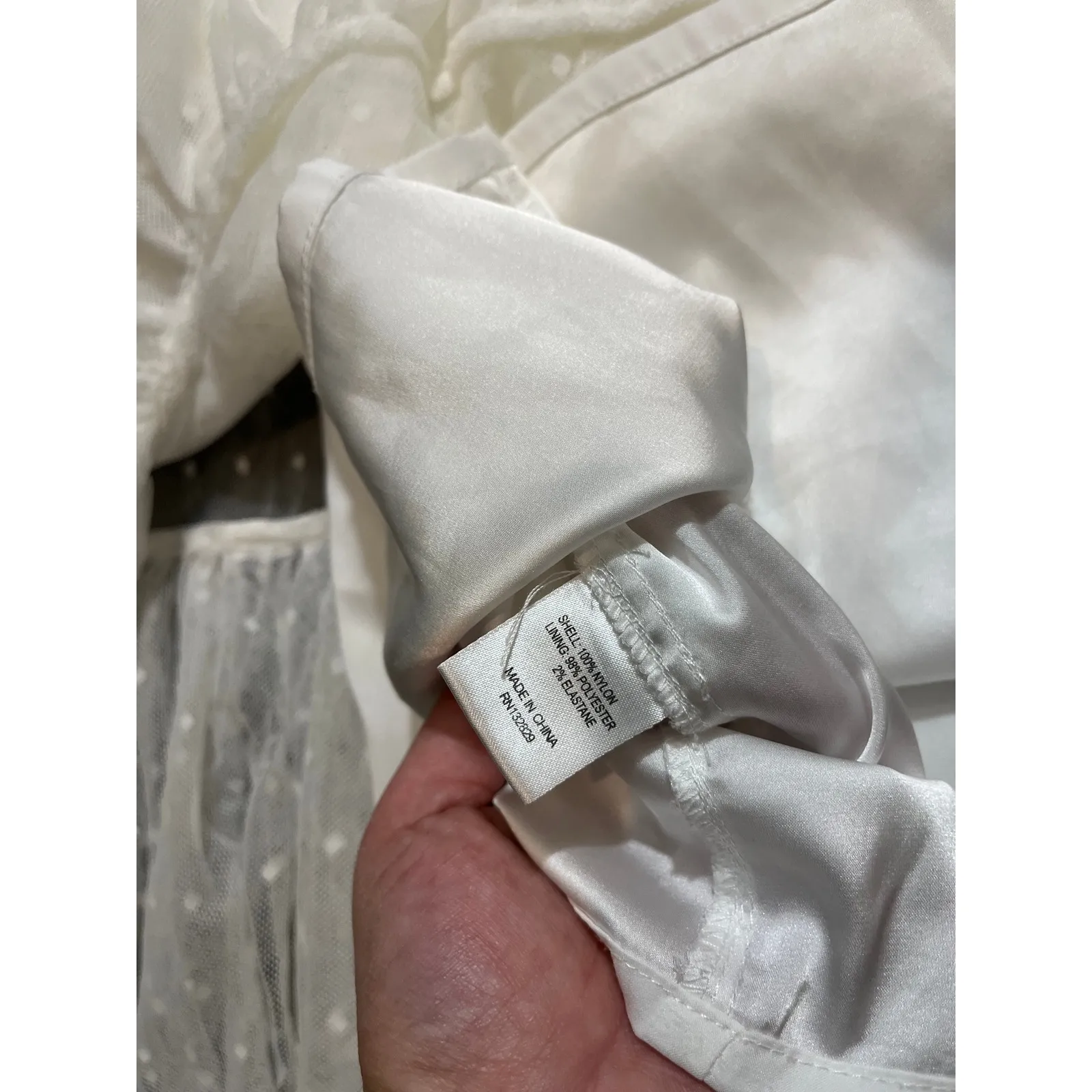 Tularosa Blue Moon Dress in Ivory Womens Fairycore Layered Shear Dress Medium - Image 8