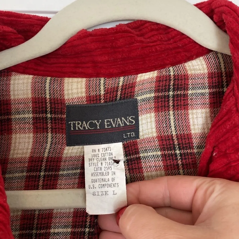 Tracy Evans Y2k corduroy cropped zip jacket - Image 4