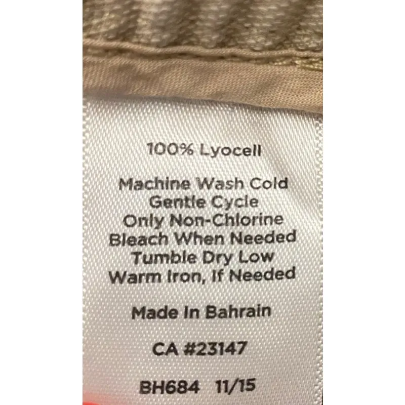 Talbots Easy Drawstring Pants XL Beige Lyocell Pull-On Relaxed Fit Elastic Waist - Image 6