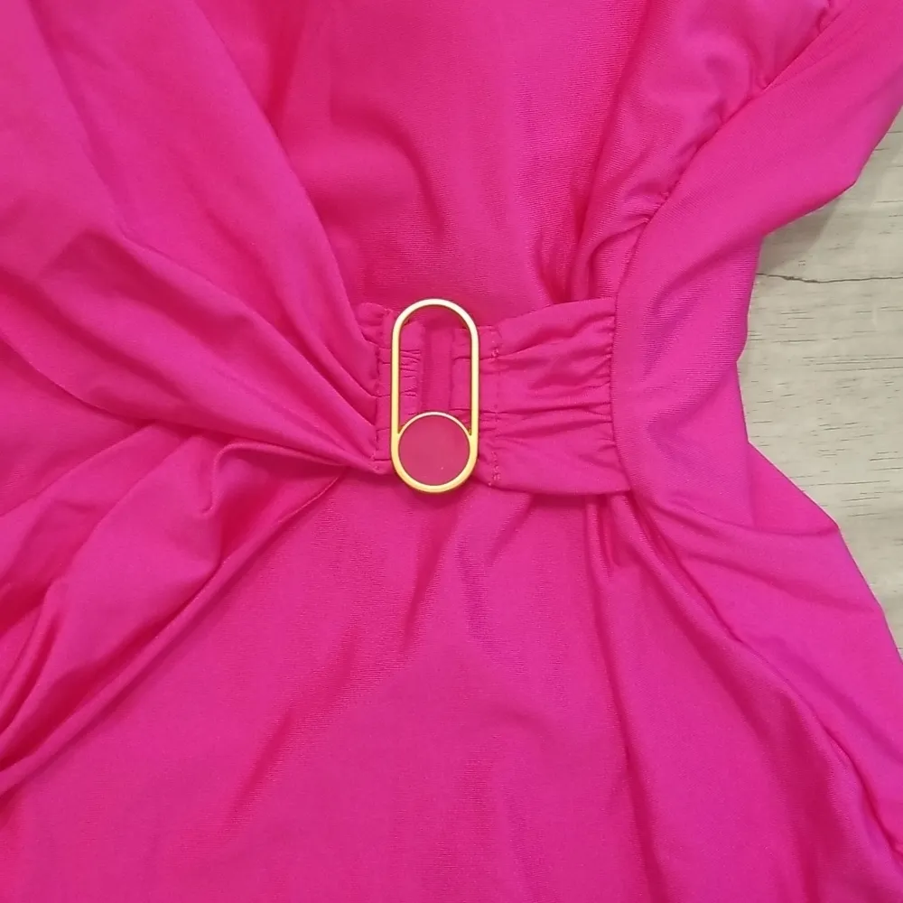 💕TRINA TURK💕 Monaco Solids One Shoulder One Piece Swimsuit ~ Pink 2 NWOT - Image 11