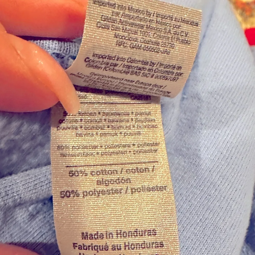 LEAVE ME ALONE IM ONLY TALKING TO MY DOG TODAY GRAPHIC OVERSIZED BLUE SWEATSHIRT - Image 5