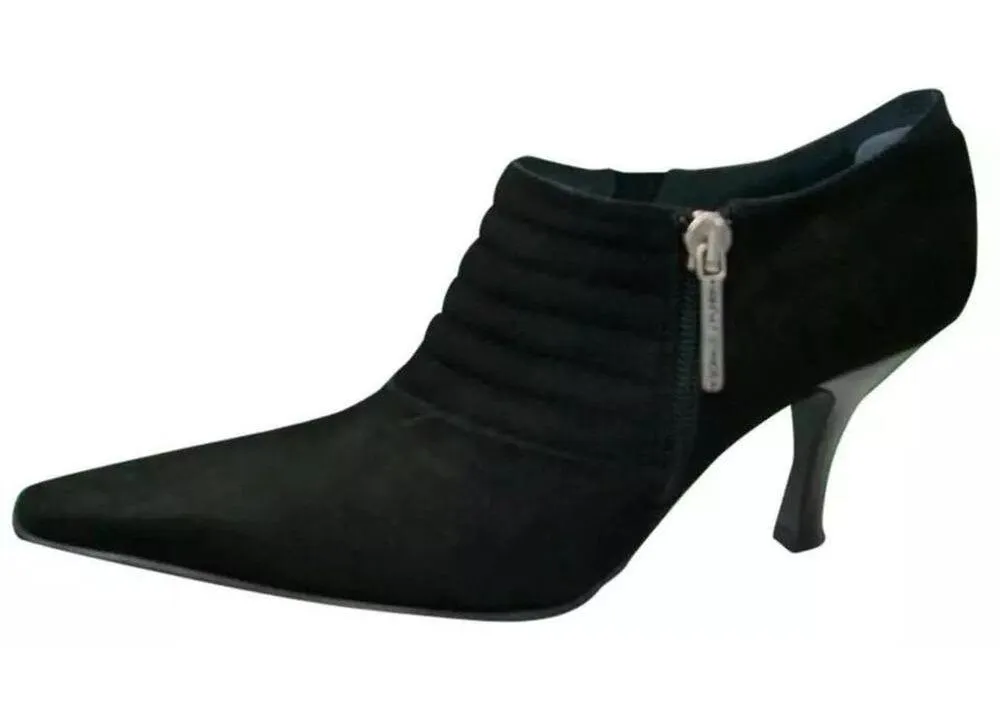 Donald Pliner Black Suede Leather Pump Elastic New Boots Booties New NIB $295 Size 5 - Image 9