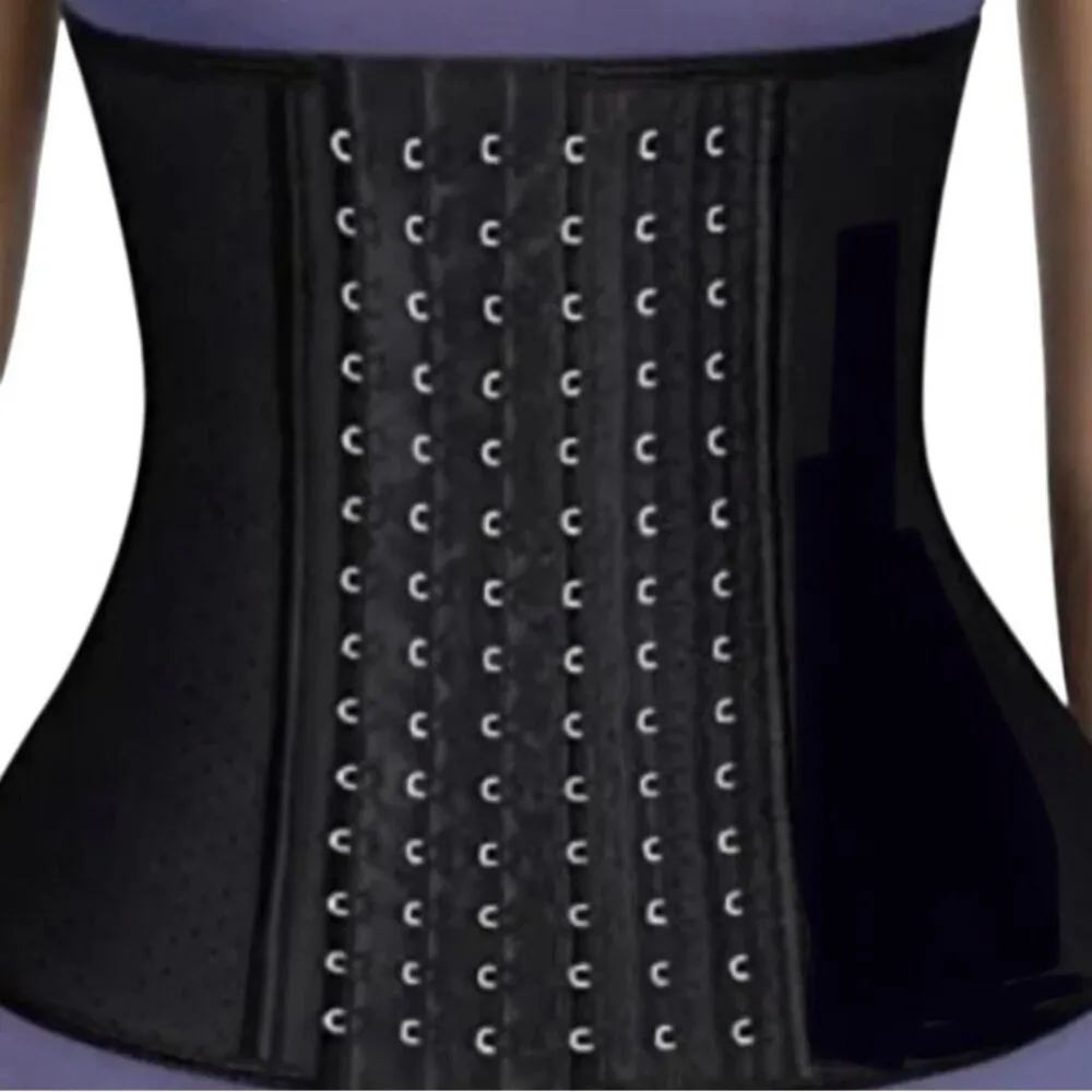 Corset Waist Trainer Cosplay Festival 22 Hook Eye Close Black Renaissance Gothic Size undefined - Image 2